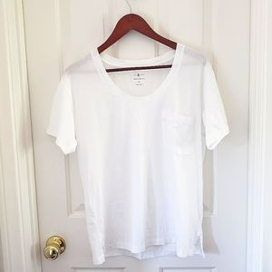 NWT Lou & Grey Scoop Neck Pocket Tee Sz XXS